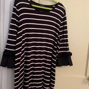 Lane Bryant Shirt 3/4 Ruffled Sleeves Size 18/20